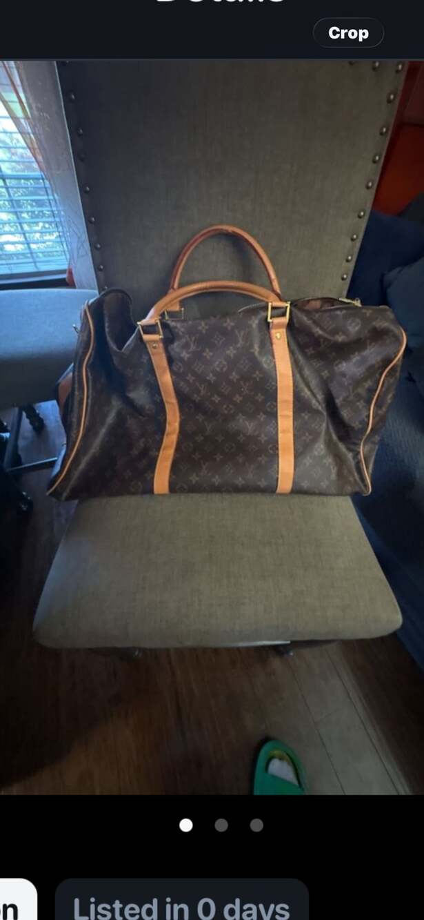 Louis Vuitton Keepall Monogram Duffle Bag Brown